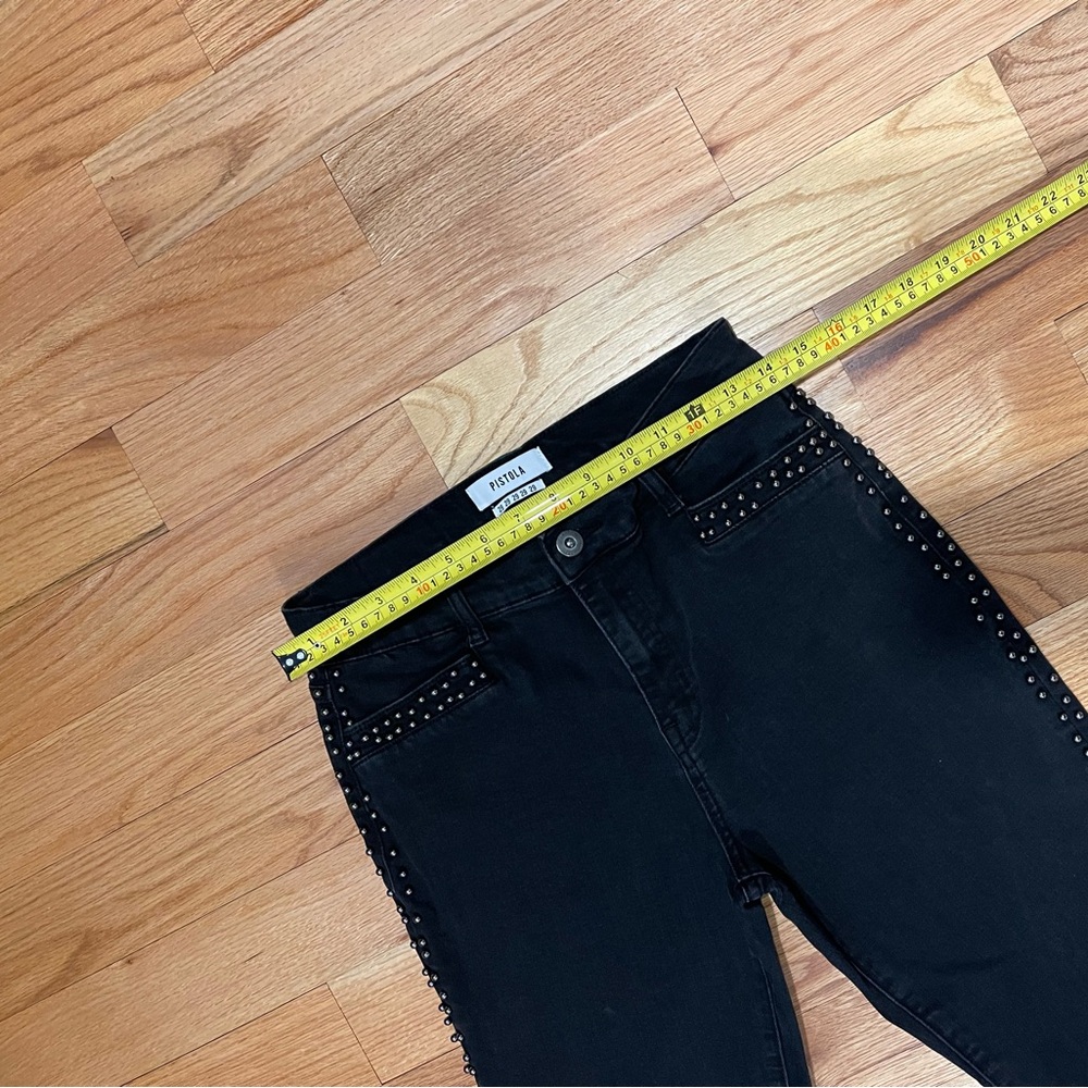 Pistola size 29 Black Studded Skinny Ankle Jeans - Picture 15 of 16